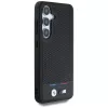 BMW Leder-Tricolor-Streifen MagSafe Cover per Samsung Galaxy S25 nero