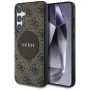 Guess 4G Round Patch Classic Logo Cover MagSafe per Samsung Galaxy S25+ (marrone)