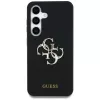 Guess Silicone Big 4G Logo Bottom Script Cover per Samsung Galaxy S25, nero