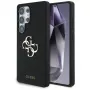 Guess Silicone Big 4G Logo Bottom Script Cover per Samsung Galaxy S25 Ultra - nero