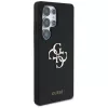 Guess Silicone Big 4G Logo Bottom Script Cover per Samsung Galaxy S25 Ultra - nero