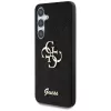 Guess Fixed Glitter Big 4G Metal Logo Cover per Samsung Galaxy S25+ (nero)