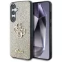 Guess Fixed Glitter Big 4G Metal Logo Cover posteriore per Samsung Galaxy S25 - Oro