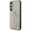 Guess Fixed Glitter Big 4G Metal Logo Cover posteriore per Samsung Galaxy S25 - Oro