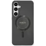 Guess Rhinestones Printed Classic Logo Cover MagSafe per Samsung Galaxy S25 (nero)