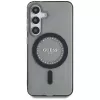 Guess Rhinestones Printed Classic Logo Cover MagSafe per Samsung Galaxy S25 (nero)