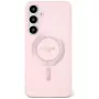 Guess Rhinestones Printed Classic Logo Cover MagSafe per Samsung Galaxy S25 (rosa)