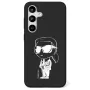 Karl Lagerfeld Silicone Graffiti Ikonik Printed Logo Cover MagSafe per Samsung Galaxy S25 nero