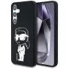Karl Lagerfeld Silicone Graffiti Ikonik Printed Logo Cover MagSafe per Samsung Galaxy S25 nero