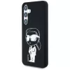 Karl Lagerfeld Silicone Graffiti Ikonik Printed Logo Cover MagSafe per Samsung Galaxy S25 nero