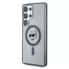 Karl Lagerfeld Button Choupette Head Printed Logo Cover MagSafe per Samsung Galaxy S25 Ultra, nero