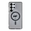 Karl Lagerfeld Button Choupette Head Printed Logo Cover MagSafe per Samsung Galaxy S25 Ultra, nero