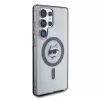 Karl Lagerfeld Button Choupette Head Printed Logo Cover MagSafe per Samsung Galaxy S25 Ultra, nero