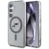 Karl Lagerfeld Button Karl & Choupette Heads Printed Logo Case MagSafe Samsung Galaxy S25 Plus Nero