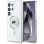 KARL LAGERFELD Button Karl Head Printed Logo Cover MagSafe per Samsung Galaxy S25 Ultra bianco