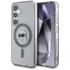 KARL LAGERFELD Button Karl Head Printed Logo Custodia MagSafe per Samsung Galaxy S25, nero