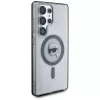 KARL LAGERFELD Button Karl Head Printed Logo Custodia MagSafe per Samsung Galaxy S25 Ultra nero
