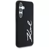 KARL LAGERFELD Silicone Metal Signature Logo Custodia per Samsung Galaxy S25, nero