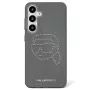 Karl Lagerfeld Rhinestones Karl Head Logo Custodia per Samsung Galaxy S25 (nero)
