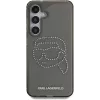 Karl Lagerfeld Rhinestones Karl Head Logo Custodia per Samsung Galaxy S25 (nero)