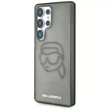 Karl Lagerfeld Rhinestones Karl Head Logo Custodia per Samsung Galaxy S25 Ultra nero