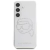 Karl Lagerfeld Rhinestones Karl Head Logo Custodia per Samsung Galaxy S25 (trasparente)
