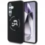 KARL LAGERFELD Silicone DoubleHeads & Circle Custodia MagSafe per Samsung Galaxy S25+ - nero
