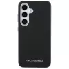 Karl Lagerfeld Saffiano FullWrapped Elongated Metal Logo Custodia MagSafe per Samsung Galaxy S25, nero
