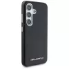 KARL LAGERFELD Saffiano FullWrapped Elongated Metal Logo Custodia MagSafe per Samsung Galaxy S25+, nero