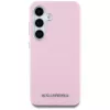 Karl Lagerfeld Saffiano FullWrapped Elongated Metal Logo Custodia MagSafe per Samsung Galaxy S25 rosa