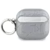 Karl Lagerfeld Monogram Karl Head Custodia per AirPods 4 (argento)