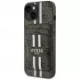 Guess 4G Stripes Custodia portafoglio compatibile MagSafe per iPhone 15 marrone
