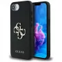 Guess Grained Big 4G Logo Small Classic Logo Custodia per telefono per iPhone 16e (nero)