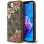 Guess 4G Flowers Print Custodia MagSafe per iPhone 16e / 17e marrone
