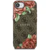 Guess 4G Flowers Print Custodia MagSafe per iPhone 16e / 17e marrone