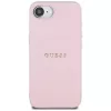 Guess Grained Ring Custodia MagSafe per Apple iPhone 16e (rosa)