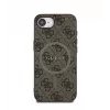 Guess 4G Ring Classic Logo Custodia MagSafe per Apple iPhone 16e (marrone)