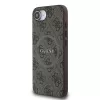 Guess 4G Ring Classic Logo Custodia MagSafe per Apple iPhone 16e (marrone)