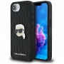 Karl Lagerfeld Monogram Karl Head Pin Custodia per iPhone 16e / 17e, nero