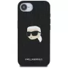 Karl Lagerfeld Monogram Karl Head Pin Custodia per iPhone 16e / 17e, nero
