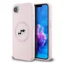 Karl Lagerfeld Silicone Karl & Choupette Heads Custodia MagSafe per iPhone 16e / 17e rosa