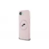 Karl Lagerfeld Silicone Karl & Choupette Heads Custodia MagSafe per iPhone 16e / 17e rosa