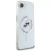 KARL LAGERFELD IML Metal Karl & Choupette Heads Custodia MagSafe per iPhone 16e/17e bianco