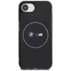BMW IML Metal White Circle Case MagSafe per iPhone 16e / 17e Nero