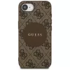 Guess 4G Circle Classic Logo Custodia MagSafe per iPhone 16e (marrone)