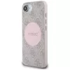 Guess 4G Circle Classic Logo Custodia MagSafe per iPhone 16e - rosa