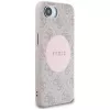 Guess 4G Circle Classic Logo Custodia MagSafe per iPhone 16e - rosa