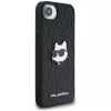 KARL LAGERFELD Monogram Choupette Head Pin Custodia per iPhone 16e / 17e nero