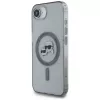 KARL LAGERFELD IML Metal Karl & Choupette Heads Cover MagSafe per iPhone 16e / 17e, nero