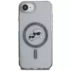 KARL LAGERFELD IML Metal Karl & Choupette Heads Cover MagSafe per iPhone 16e / 17e, nero